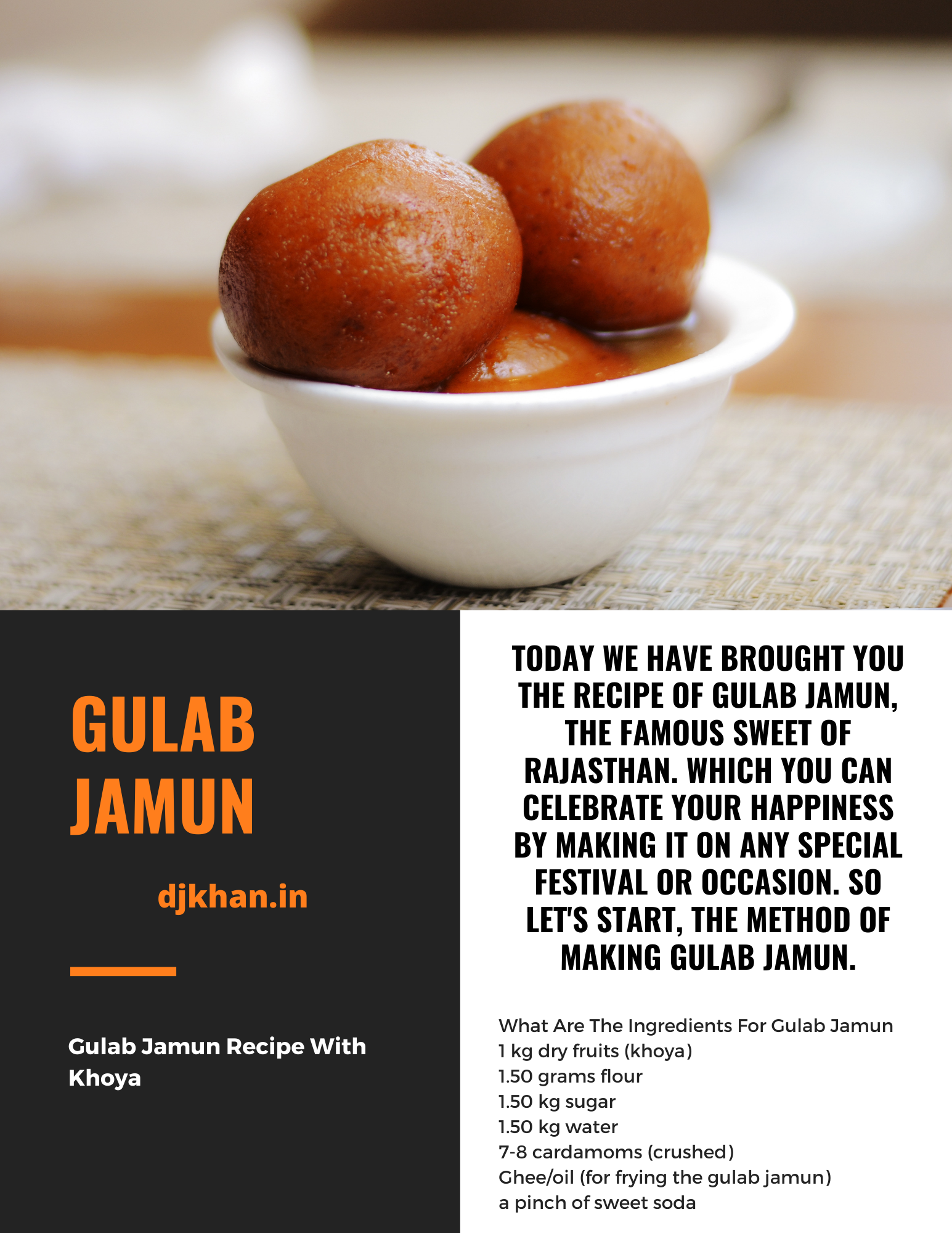You are currently viewing How To Make Gulab Jamun Recipe With Khoya
